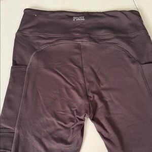 PINK Victoria's Secret Plum High-Rise Leggings with Side Pockets
